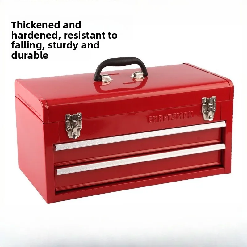 

Сверхмощный запираемый металлический ящик для инструментов, портативный ящик для инструментов на колесиках, органайзер для хранения механика, съемный лоток, вставки, чехол для пеликана