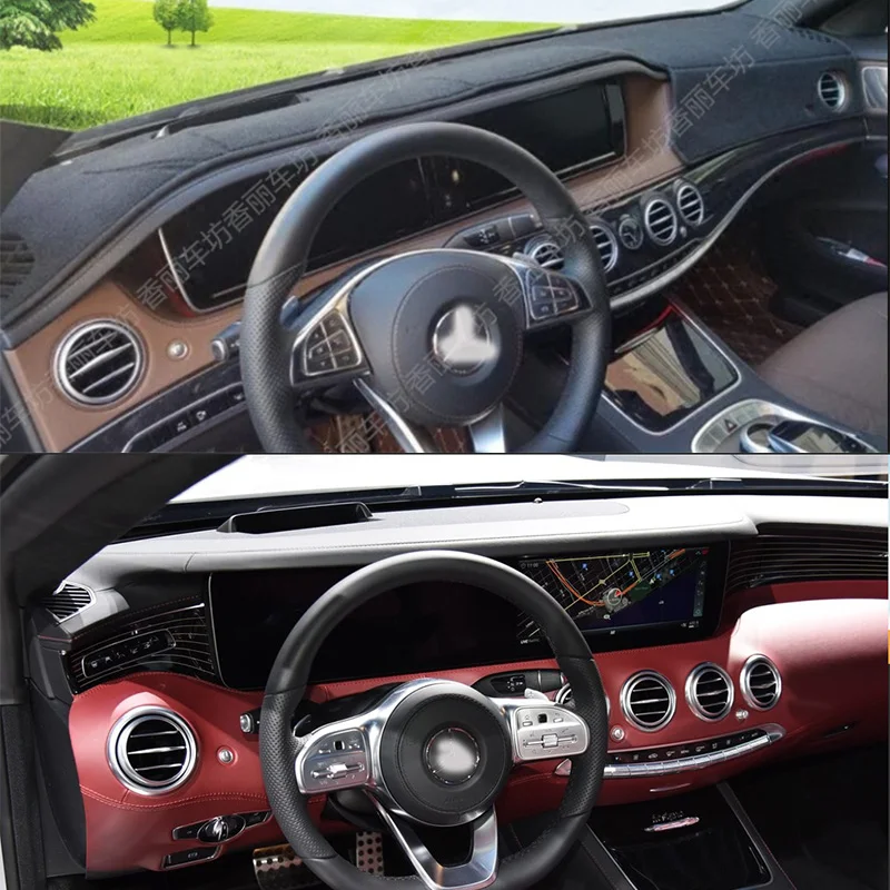 For 2014-2020 Mercedes-Benz S-Class C217 W222 550 Accessories Dashboard Cover Instrument Panel Dash Mat Dashmat Protective Pad