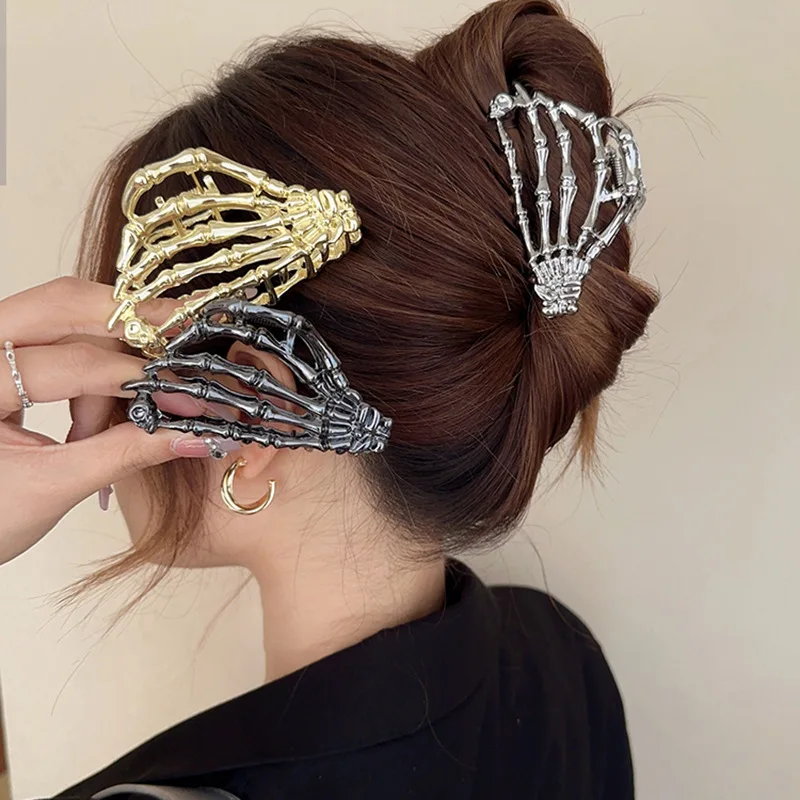 Fashion Metal Hair Claws Women Vintage Geometric Hollow Large Claw Hair Clips Barrettes Hairgrip Girls Hair Accessories Headband