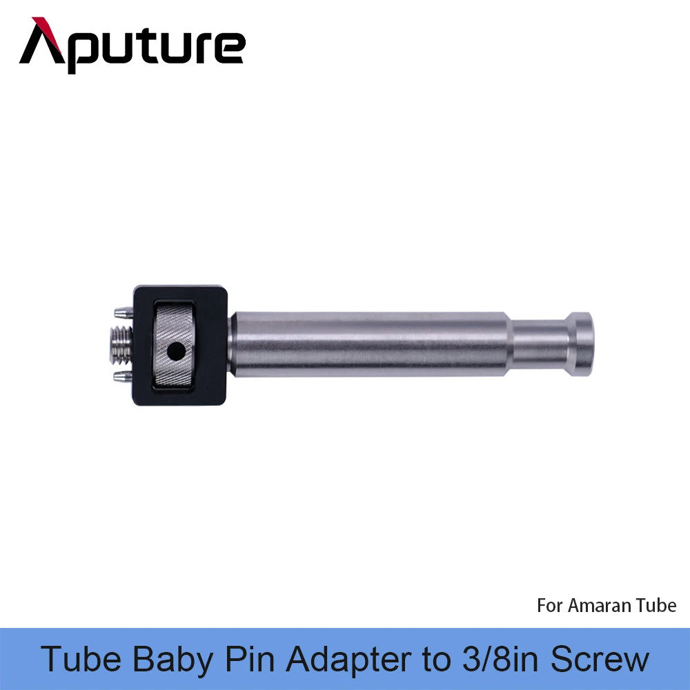Adaptador de pasador de bebé Amaran Tube a tornillo de 3/8 pulgadas para estándar Arri para Amaran Tube
