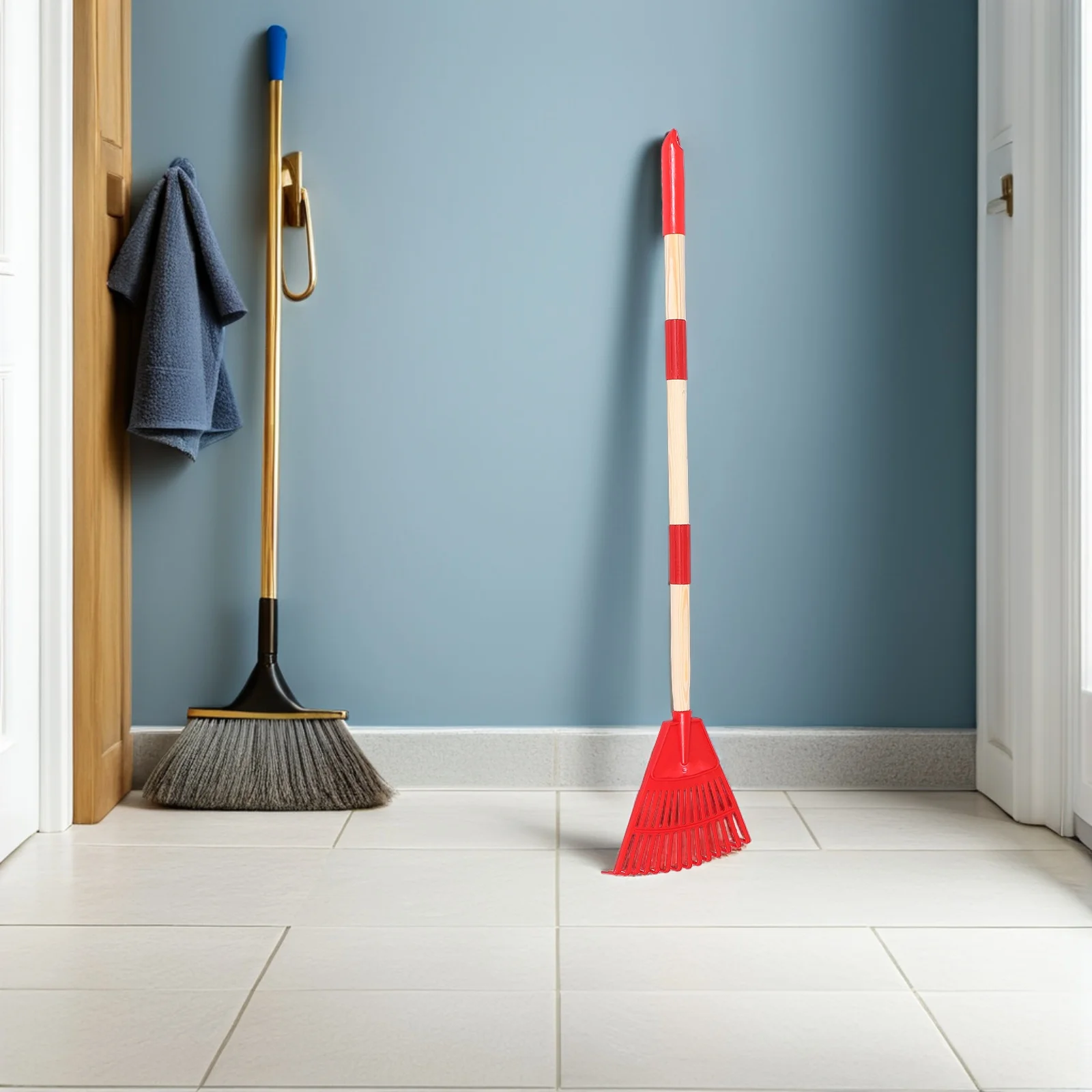 أطفال حديقة أشعل النار انفصال البلاستيك ورقة أشعل النار للأطفال الحديقة تنظيف ساحة العشب جمع أداة ساحة الاطفال #3