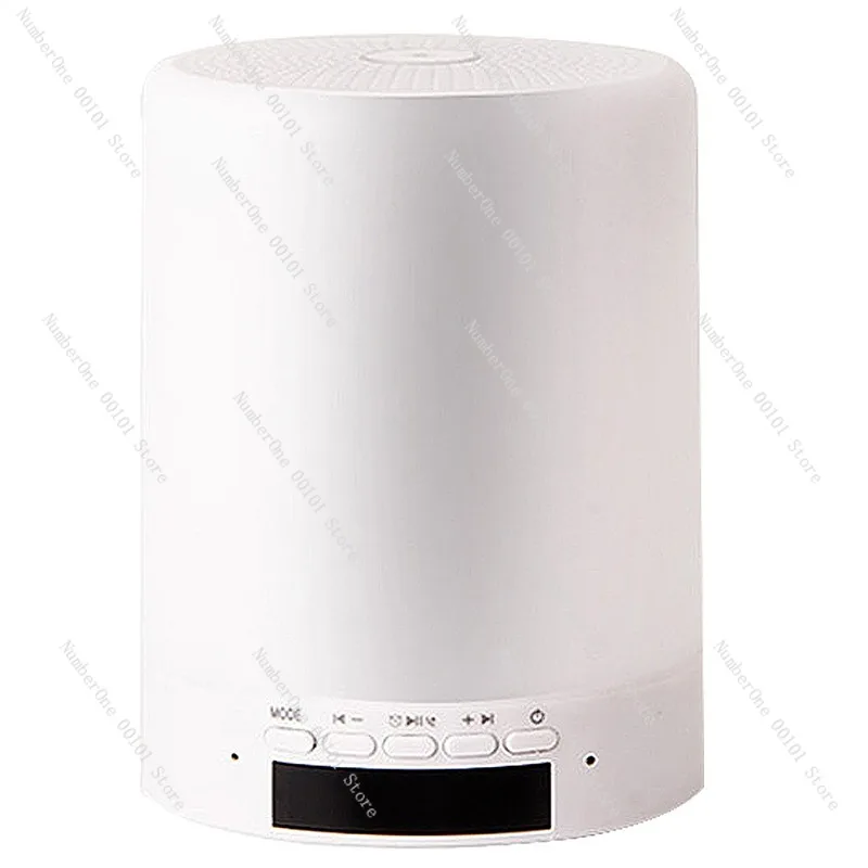 Smart Bluetooth Speaker with Time Display Alarm Clock and TF Card Playback,Desktop Home Computer Speaker,Clear Stereo Sound