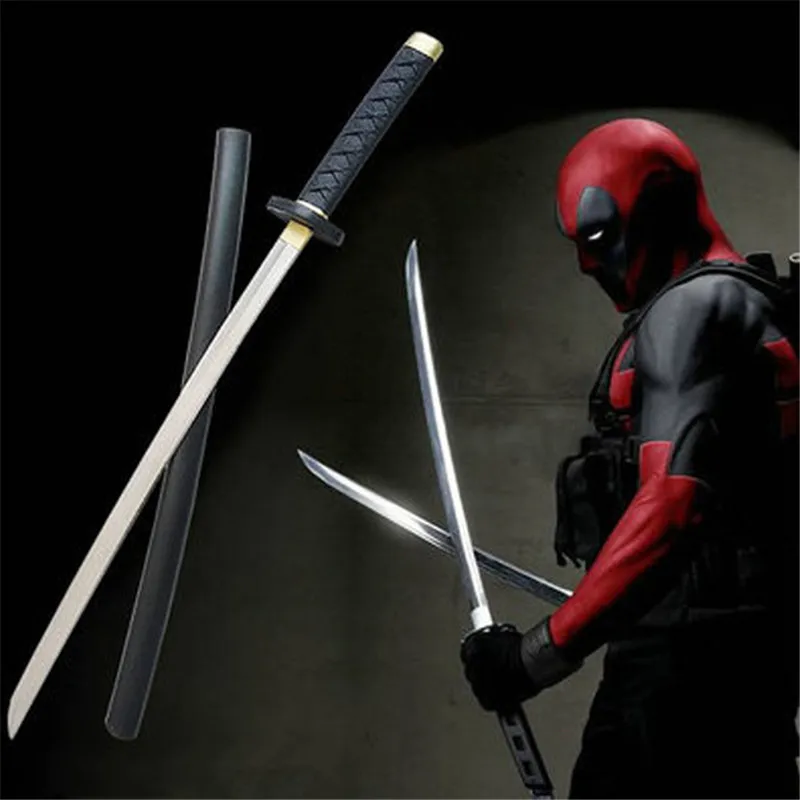 FC 1:1 Cosplay Sword Deadpool Prop Warrior Sword Ninja Knife Movie Avengers Superhero Wade Winston Wilson Wolverine  Safety PU