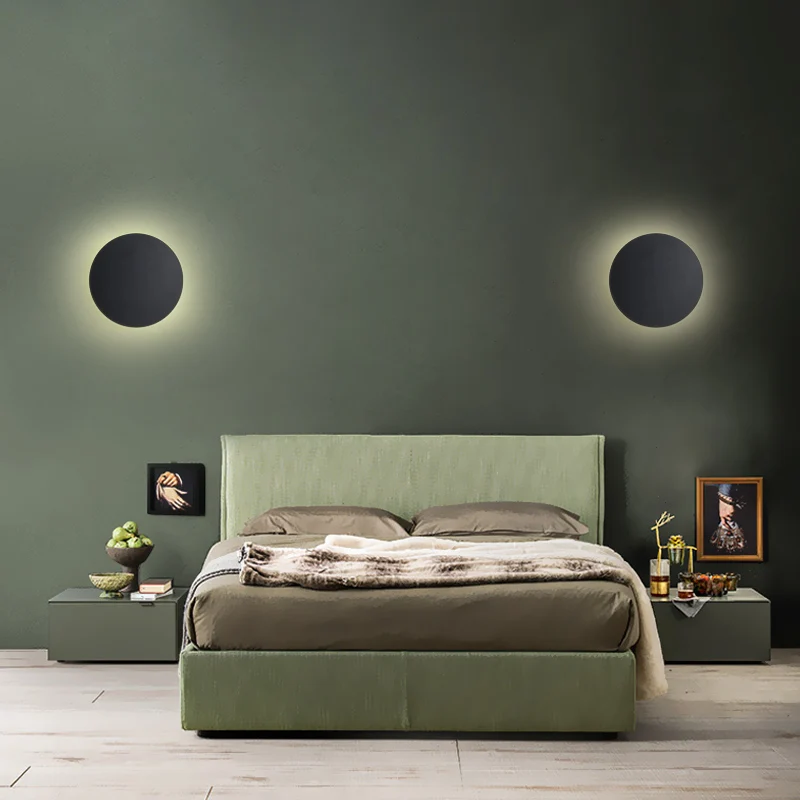 Lámpara de pared creativa y moderna para dormitorio, candelabros de fondo de TV, mesita de noche, sofá, pasillo, balcón, porche, accesorios de iluminación, decoración del hogar