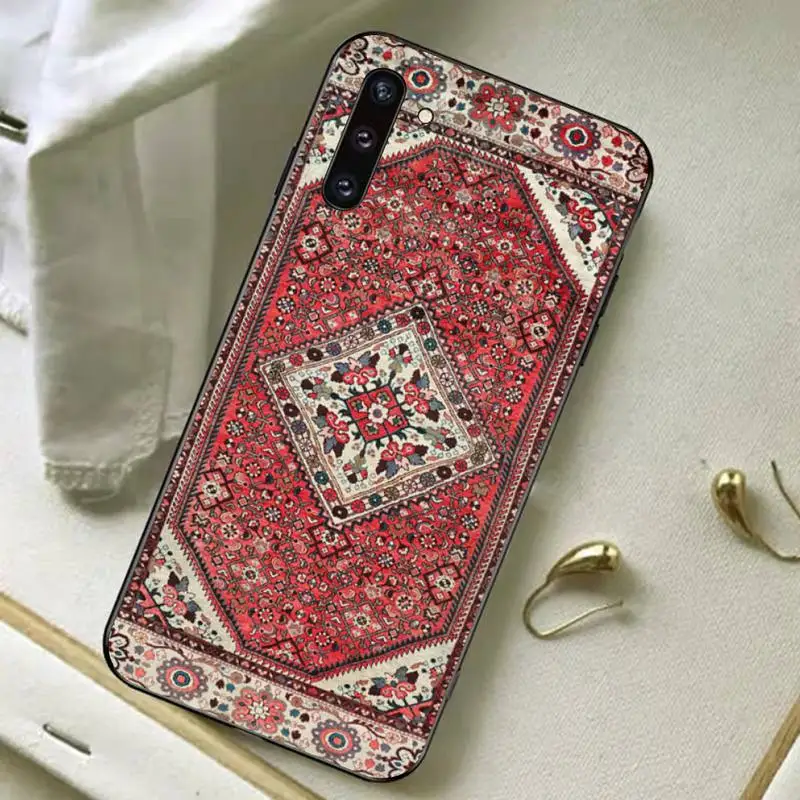 Persian carpet Floral pattern Phone Case for Samsung A51 A30s A52 A71 A12 for Huawei Honor 10i for OPPO vivo Y11 cover