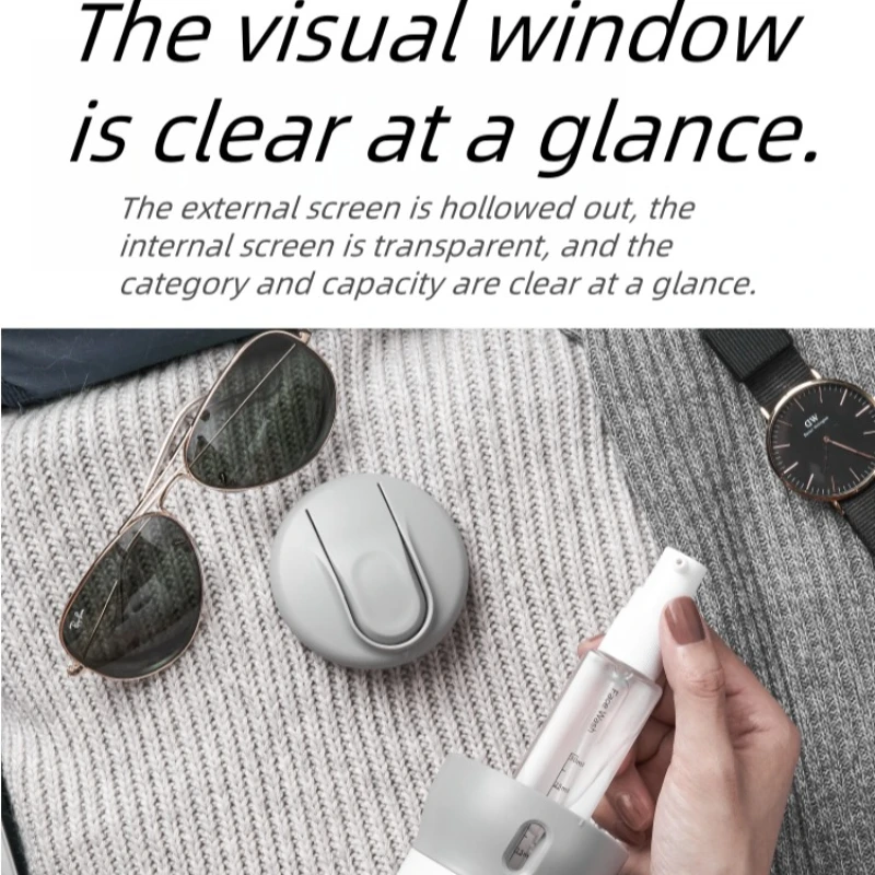 Travel Dispenser Split Bottle Shampoo Lotion Shower Gel Soap Bottle 4 in 1 Empty Sub-bottle Press Container Bottles Refillable