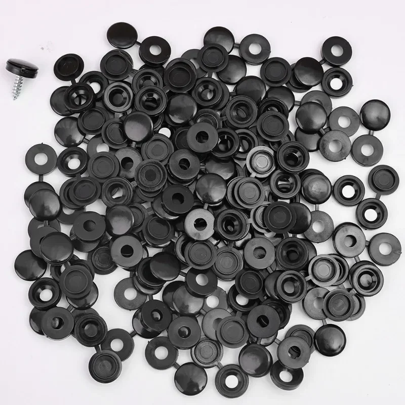 100PCS Plastic Nails Screw Cap Decorative Covers Car Nut Nails Protective Caps Self-tapping Screws Cover Furniture Hardware