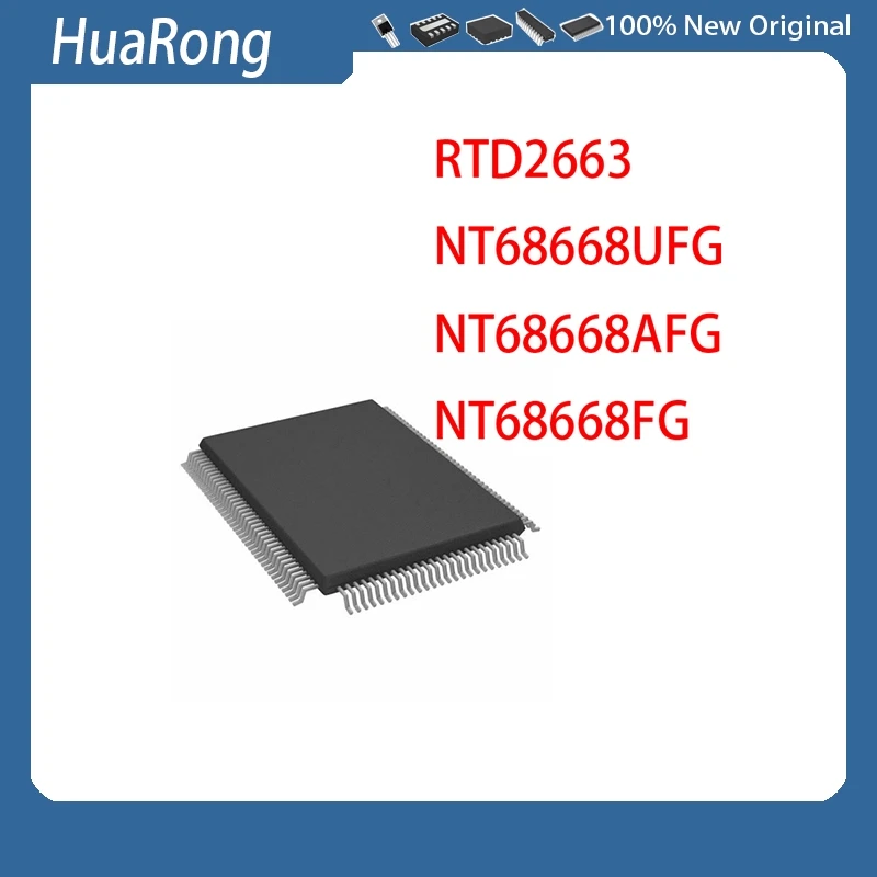 2PCS/LOT   RTD2663   RTD2663B    TQFP128   NT68668UFG  NT68668AFG  NT68668FG      QFP128