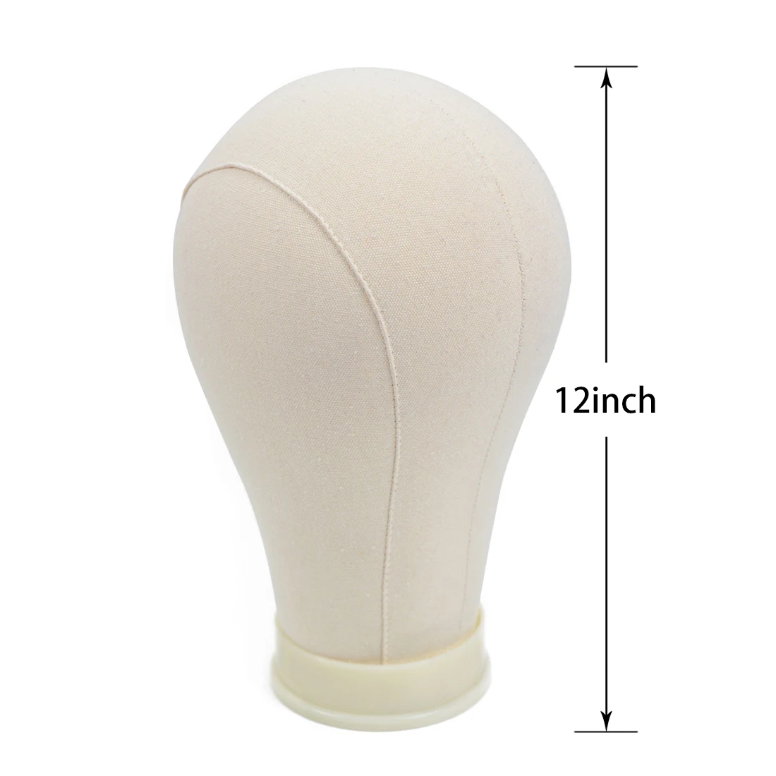 Mannequin Head Canvas Block para Perucas, Wig Head Holder, Exibindo Making, Styling Modelo com T-Pins, 21 "-23"