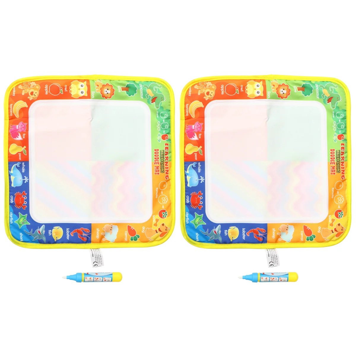 

2Pcs Painting Writing Cloth Kids Drawing Blanket Eco-Friendly Educational Graffiti Cloth for Creativity Development