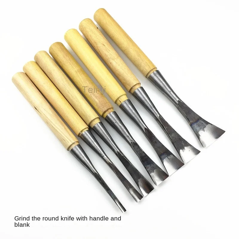 

Woodcarving Tool Hand, Woodworking Carving Knife, Woodworking Chisel with Handle, Circular Arc Knife for Making Blanks