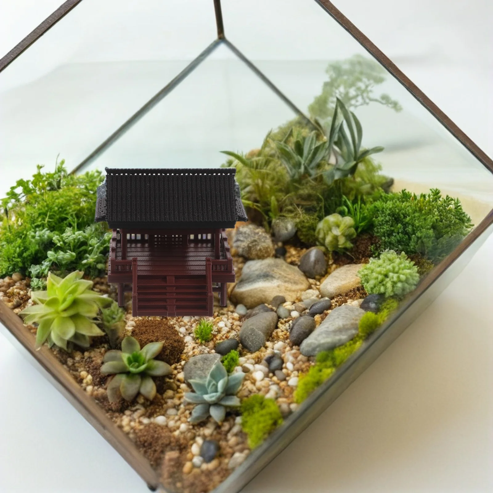 

Ancient Building Ornaments Terrarium Decorations Chinese Style Mini Garden Statue