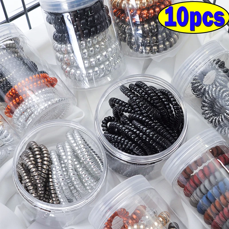 1/10pcs Hair Accessories for Women Hair Ring Rope Traceless Girls Gum Springs Elastic Hairbands Headdress Hair Ties Rubber Bands