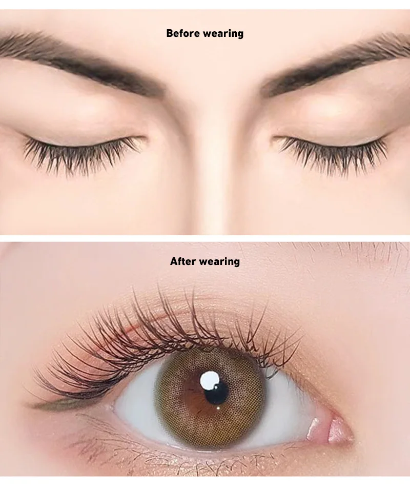 Mit Clips magnetische Wimpern Applikator doppelte magnetische Wimpern natürliches Aussehen wieder verwendbare Wimpern kein Kleber 3d falsche Wimpern