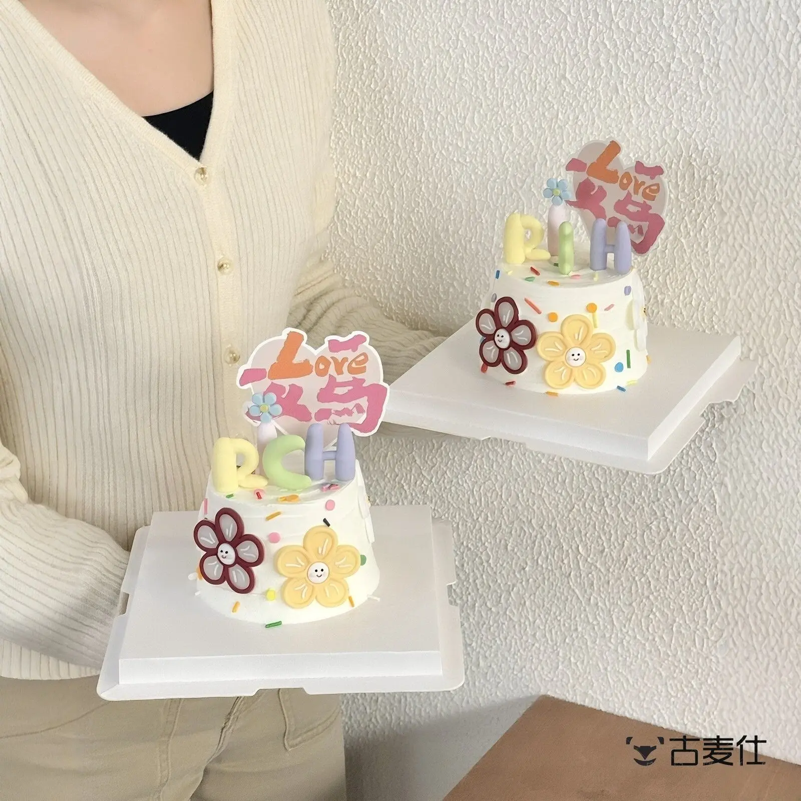 愛するお母さんへ-ウォードカードケーキデコレーション-母の日のお祝いデコレーション-ベーキングショップディスプレイピース-ホリデーオーナメント-ハート愛