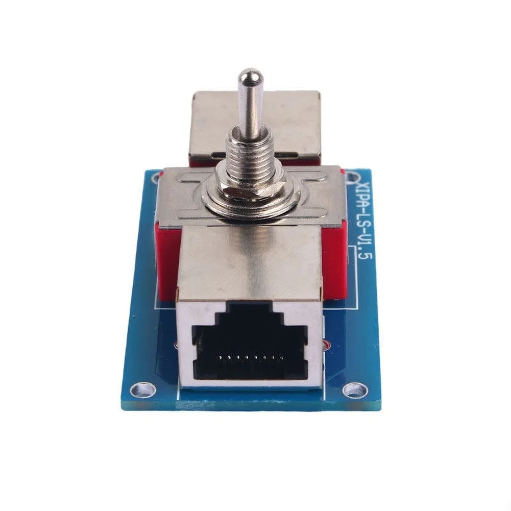 Network Cable Switch Manual Twisted Pair Control For Router And Server Connection ABS Compact Office Home Testing Tool