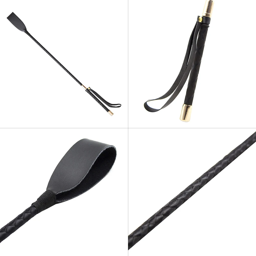 Riding Crops Equestrian Whip Training Lash with Handle Portable Learning Outdoor Racing Professional Learner 45/54cm