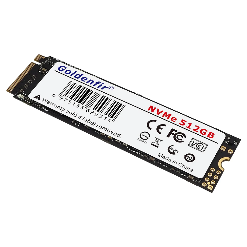 Goldenfir M2 SSD 128GB 256GB 512GB 2TB M.2 NVMe محرك الأقراص الصلبة الداخلي PCIe 3.0 × 4 2280 القرص الصلب