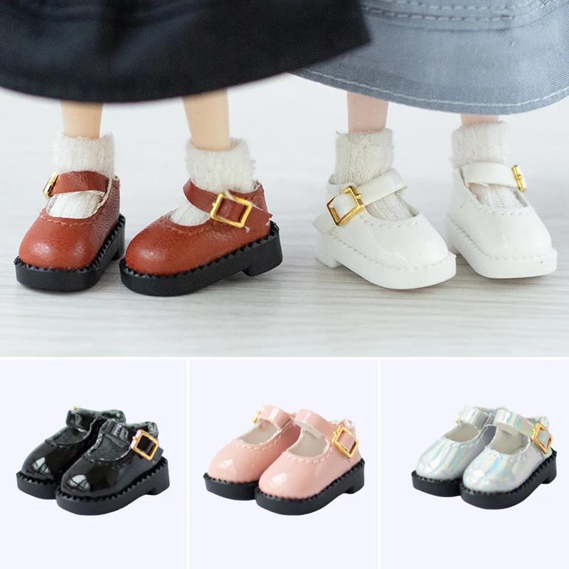 New Ob11 Shoes Fashion Solid Color Small Leather Shoes Shoes for Obitsu 11, Molly, Holala, GSC, P9, YMY, 12bjd Doll Accessories