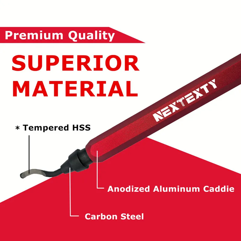 HSS شفرة فولاذية أداة إزالة الأزيز لدغ القاطع التشذيب سكين مكشطة مزيل Deburr أنبوب مخرطة عدة الراتنج المعدني البلاستيك الخشب ثلاثية الأبعاد لتقوم بها بنفسك
