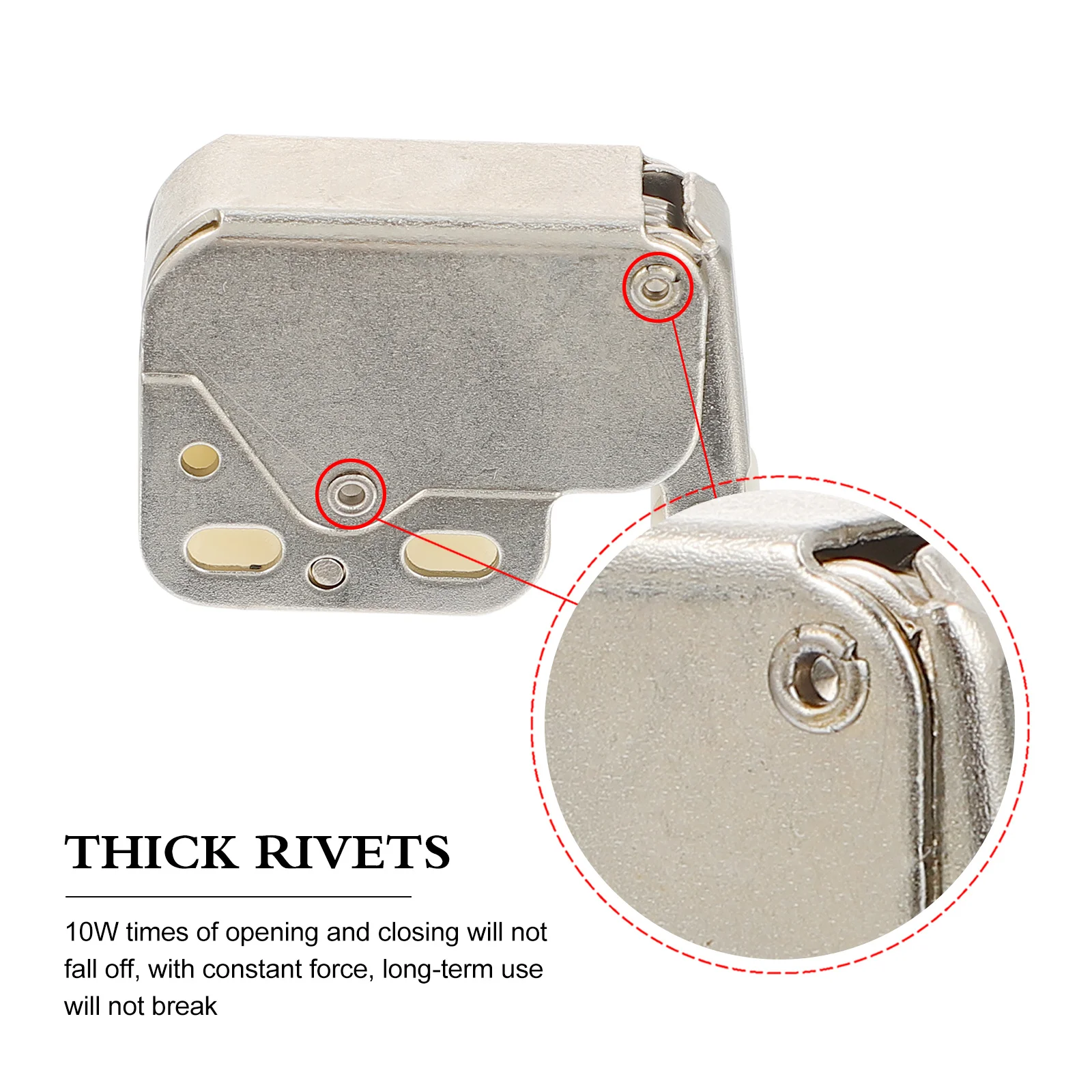 5 قطعة مشبك زنبركي ذاتي القفل، قفل يعمل باللمس، قفل أمان للباب المفاجئ التلقائي، استخدام خزانة أثاث متينة #4