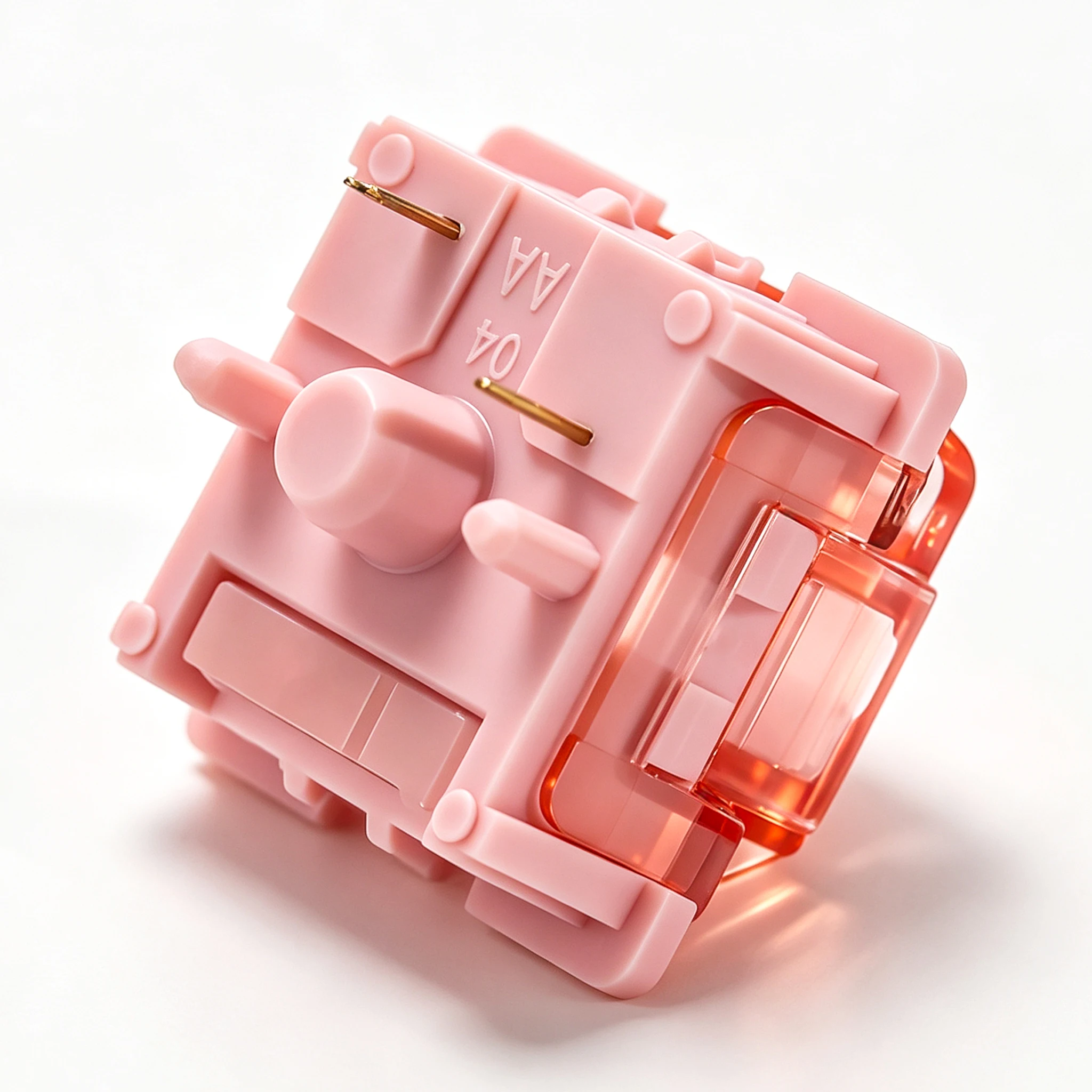 LEOBOG Feather Silent Switch 29gf 5-Pin Linear Creamy Switches für benutzerdefinierte DIY 60% Gaming mechanische Tastaturen mit POM-Stiel MX-Tastenkappen – Detail 7