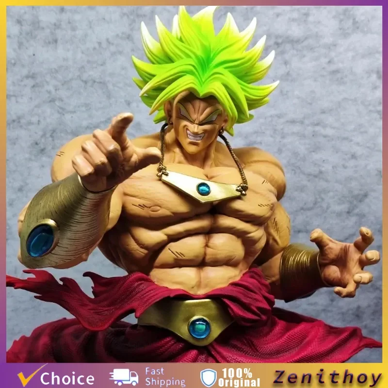 

50cm Dragon Ball JT Super Saiyan Broly Action Figure GK Assembly Model Kit Large Sculpture Desktop Ornament Anime Boy Toy Gift