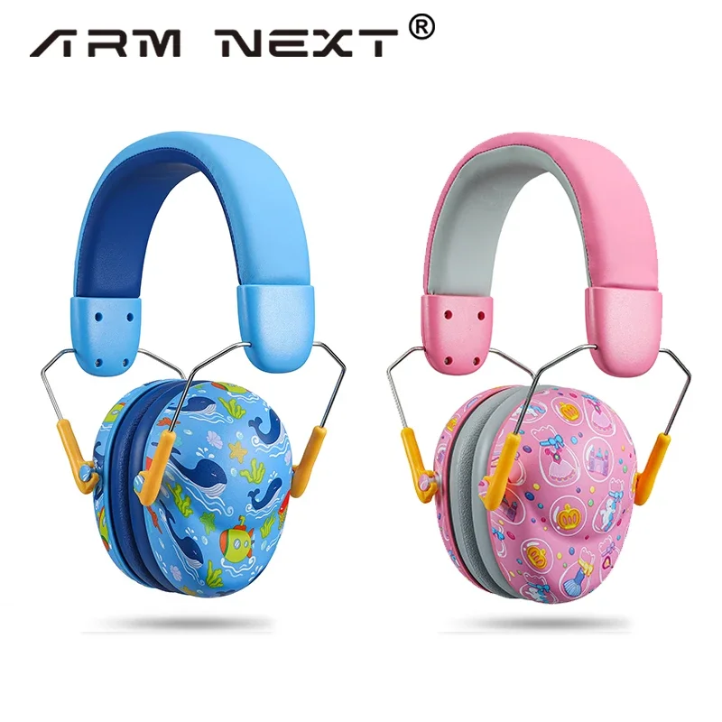 Kids Ear Protection Safety Ear Muffs Hearing Protectors Adjustable Noise Cancelling Headphones for Children Gift