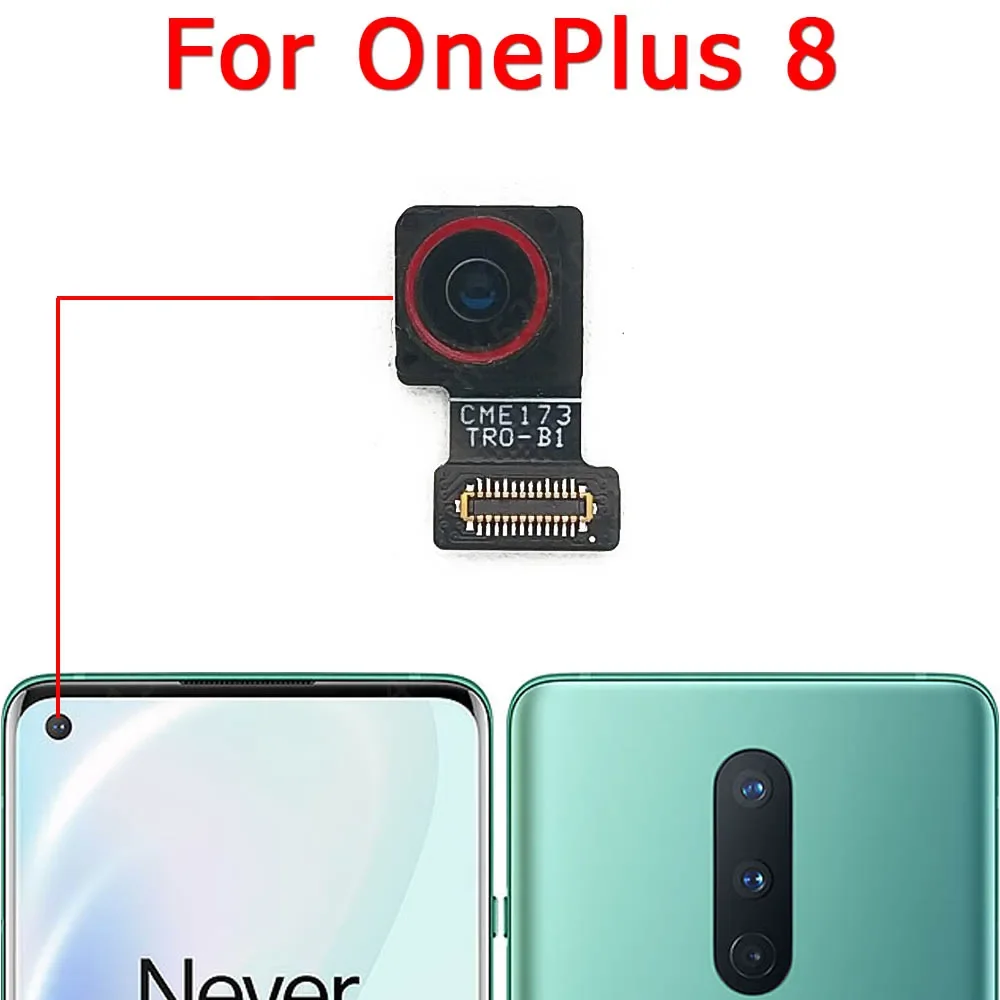 Front Big Rear View Camera Module For Oneplus 8 Pro 1+ 8T 5G One Plus Facing Selfie Back Camera Replacement Spare Parts