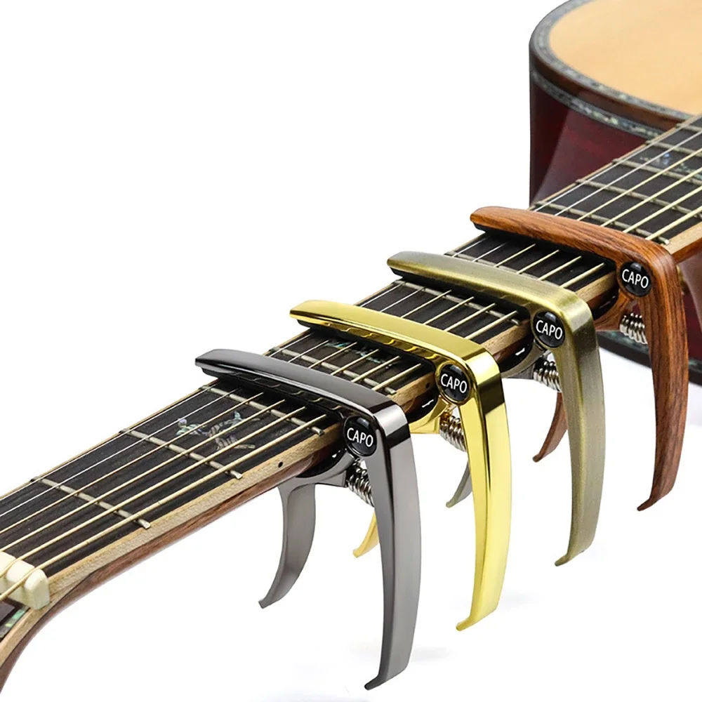 Gitarren-Kapodaster aus Metall, Zinklegierung, Stimmklemme, professioneller Schlüssel-Trigger-Kapodaster für akustische E-Gitarren – Detail 10