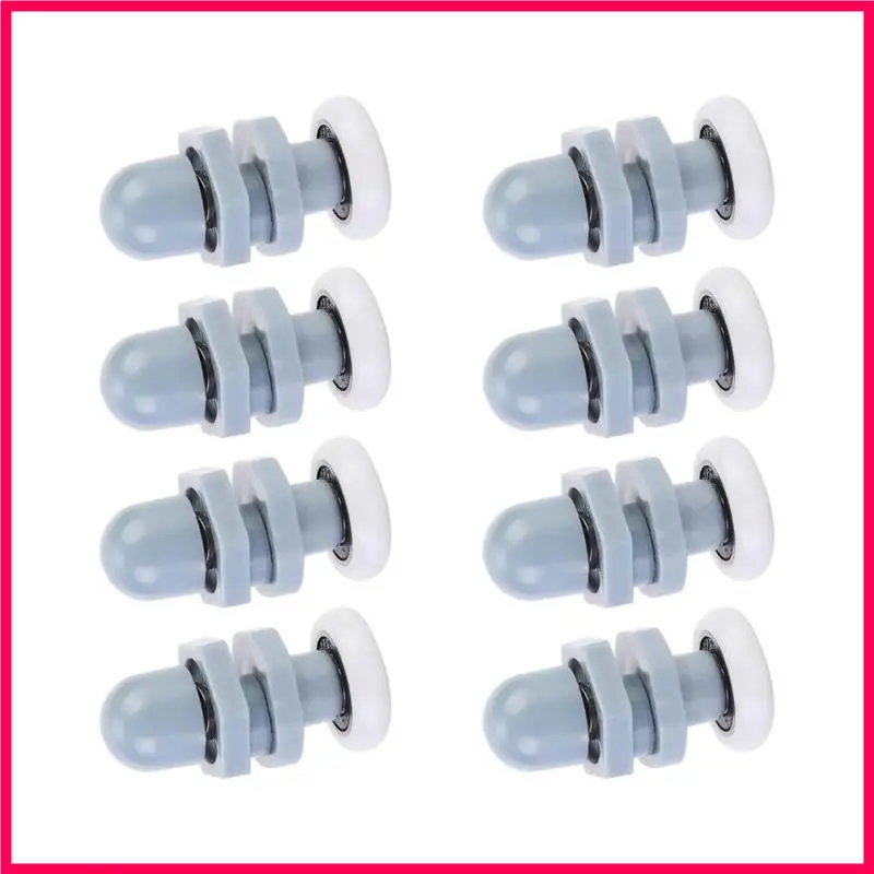 

H051 8PEECES Пластиковые душевые ролики Silling Door Gule для стеклянной ванной комнаты