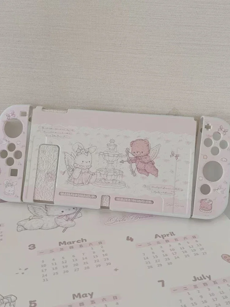 Étui de protection d'origine pour Console Nintendo Switch NS/OLDE/Lite, étui rigide Joy-Con, peut être inséré dans la station d'accueil avec coque