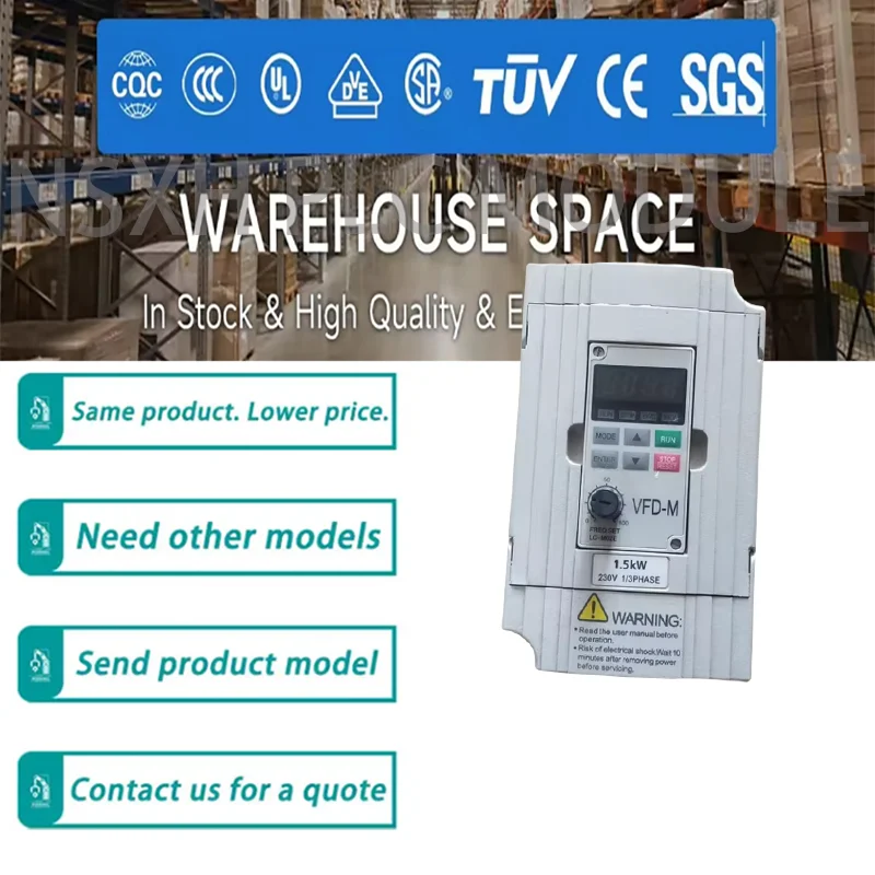 

New Original 220V 1.5Kw 2HP 7A 400HZ VFD015M21A