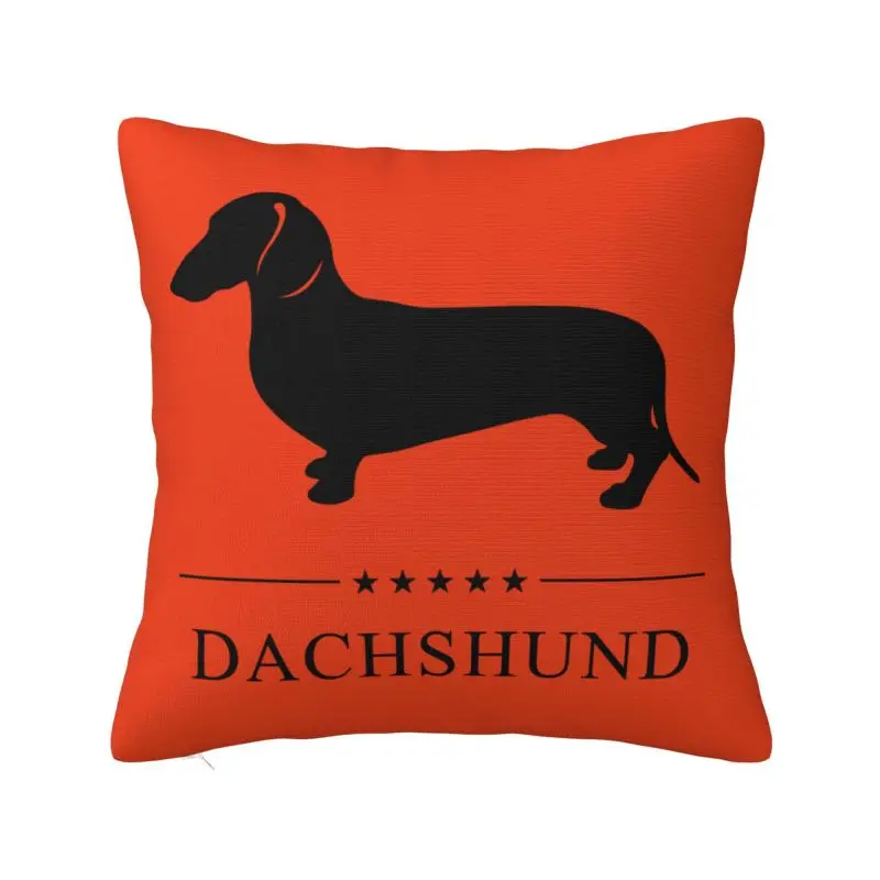 

Dachshund Cushion Cover Soft Sausage Badger Wiener Dog Throw Pillow Case for Sofa Car Square Pillowcase Living Room Decoration