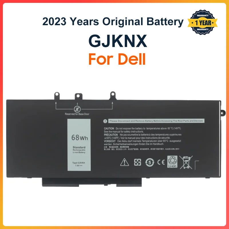 

GJKNX Laptop Battery For Dell Latitude E5480 5580 5490 5590 For DELL Precision M3520 M3530 GD1JP 7.6V 68WH