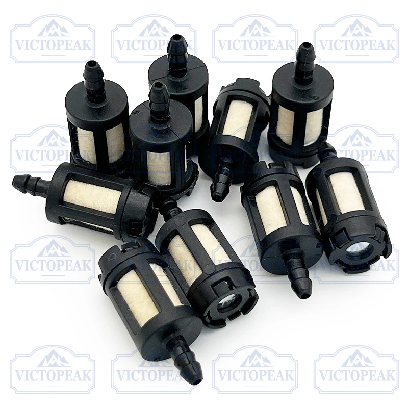 10 Pieces General Fuel Filter for Garden Machinery Brush Cutter Grass Trimmer Chainsaw