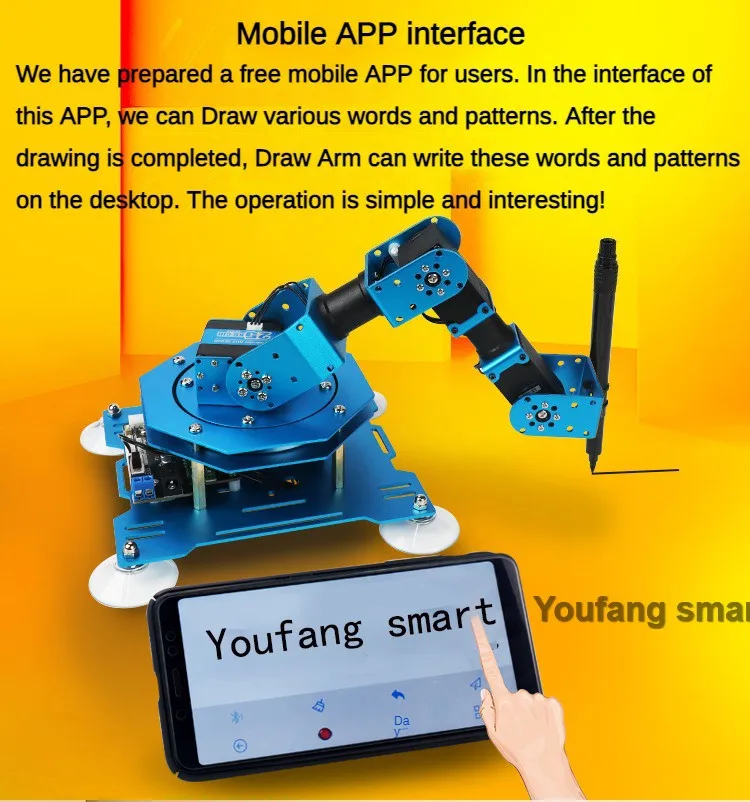 XY Plotter Drawing Robot Manipulator APP Drawing Robotic Arm For Writing Arm Kit APP Control Smart XY Writing Programmable Robot