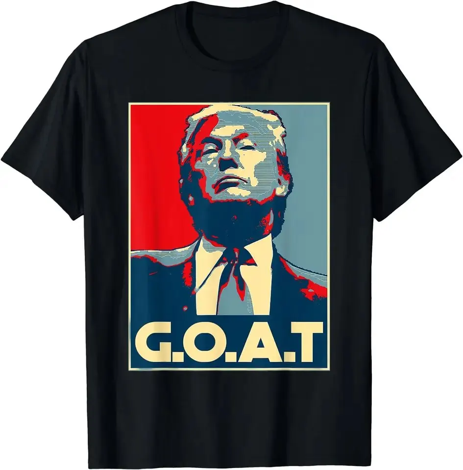 2024 Donald Trump President America Casual USA Leisure O-neck Style Print Loose Camisetas T-shirt Hip Hop Street T-shirts 01336