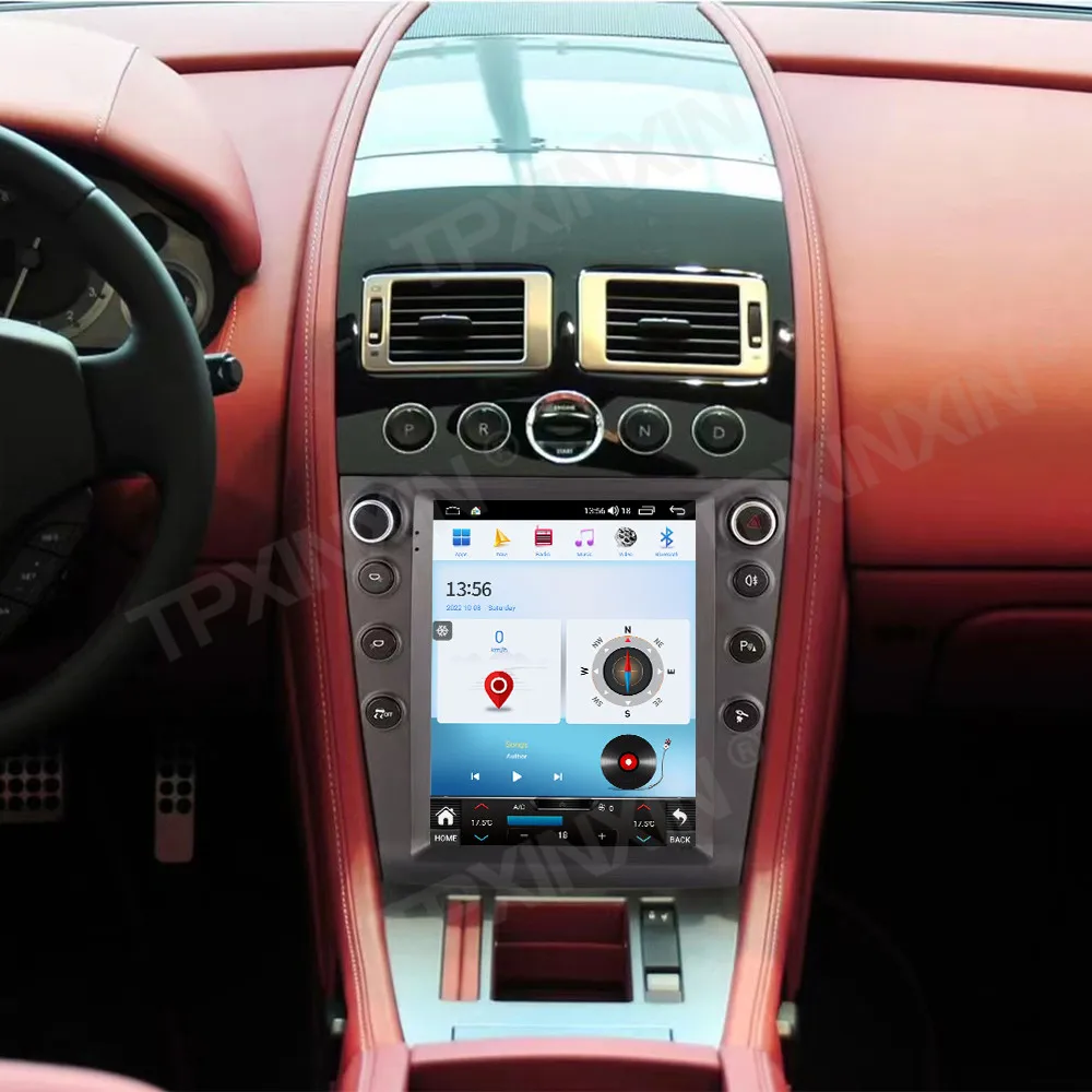 Untuk Aston Martin 2005-2015 CARPLAY Android 12 Penerima Radio Mobil Stereo Autoradio Pemutar Multimedia Navigasi GPS