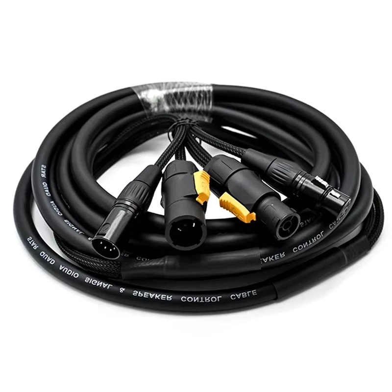 VoltVibe-For Outdoor Stage Lighting IP65 True1 Powercon 5 Pin DMX Combo Cable 1M/ True One Power Data Hybrid Cable