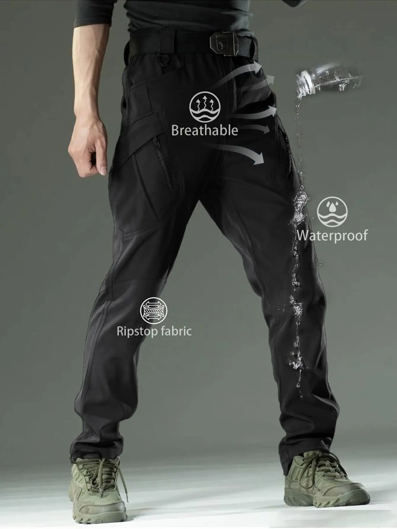 

Новые мужские тактические брюки с несколькими карманами, эластичные военные городские пригородные тактические брюки, мужские тонкие брюки-карго 5XL