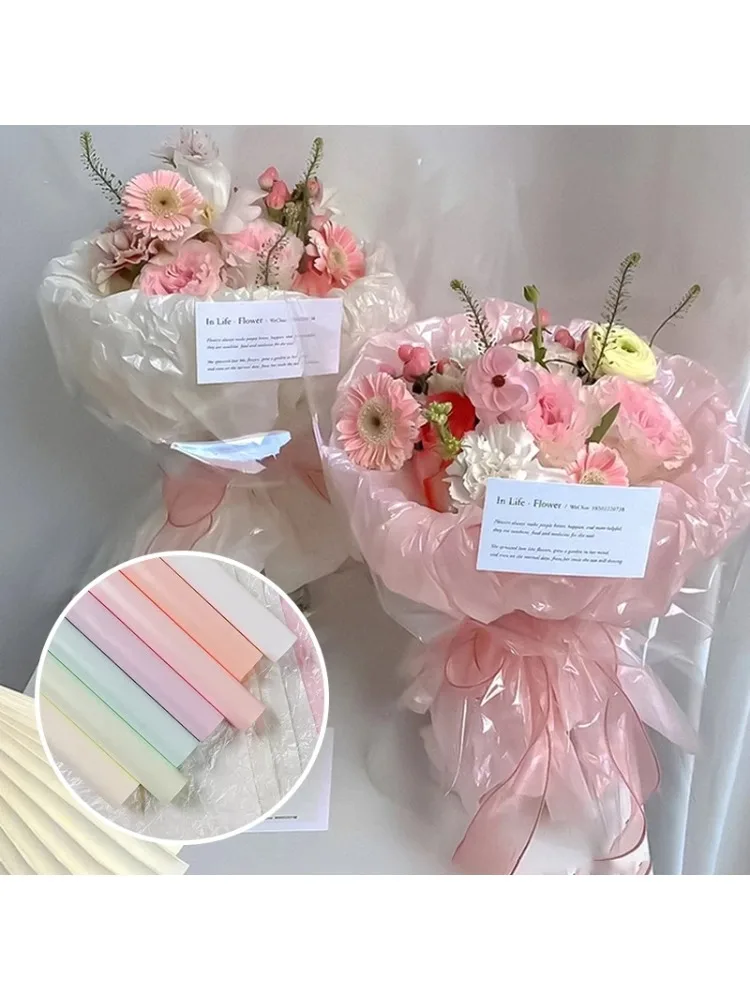 Papier d'emballage de fleurs, 10 feuilles de papier d'emballage pour Bouquet de fleurs, matériel d'emballage pour fleuriste, fournitures de décoration pour fête de mariage