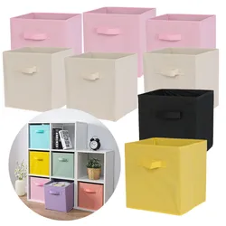 Collapsible Cube Storage Bin Non Woven Fabric Storage Box Home Supplies , Kid Toy Storage Organizer Cabinet drawer organization