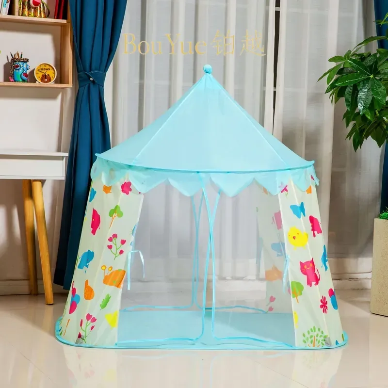 Custom Kids Double Door Play Tent Indoor Mosquito Net Princess Castle Game House for Girls Children Room Decor Wholesale