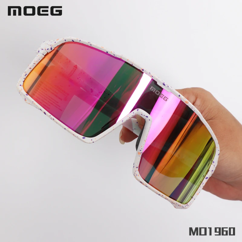 MOEG Photochromic UV400 Protection Sports Sunglasses Mens Cycling Glasses MTB Biking Sunglasses Women