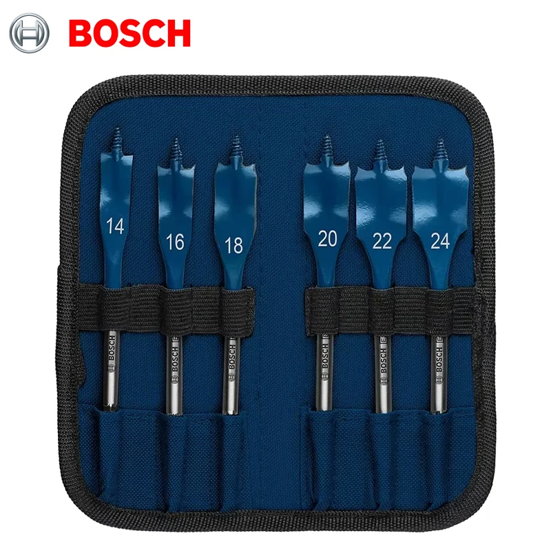 بوش 2608900332 مجموعة رؤوس مثقاب ذاتية القطع مكونة من 6 قطع لحفر التأثير وحفر عالي السرعة في ملحقات أدوات الطاقة الخشبية #5