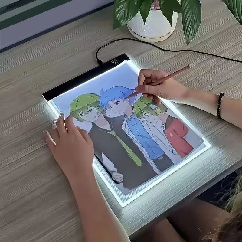 

A4/A5 Tattoo LED Drawing Copying Table Transparent Copying Table Single-brightness Light vs. Three-level Brightness Light