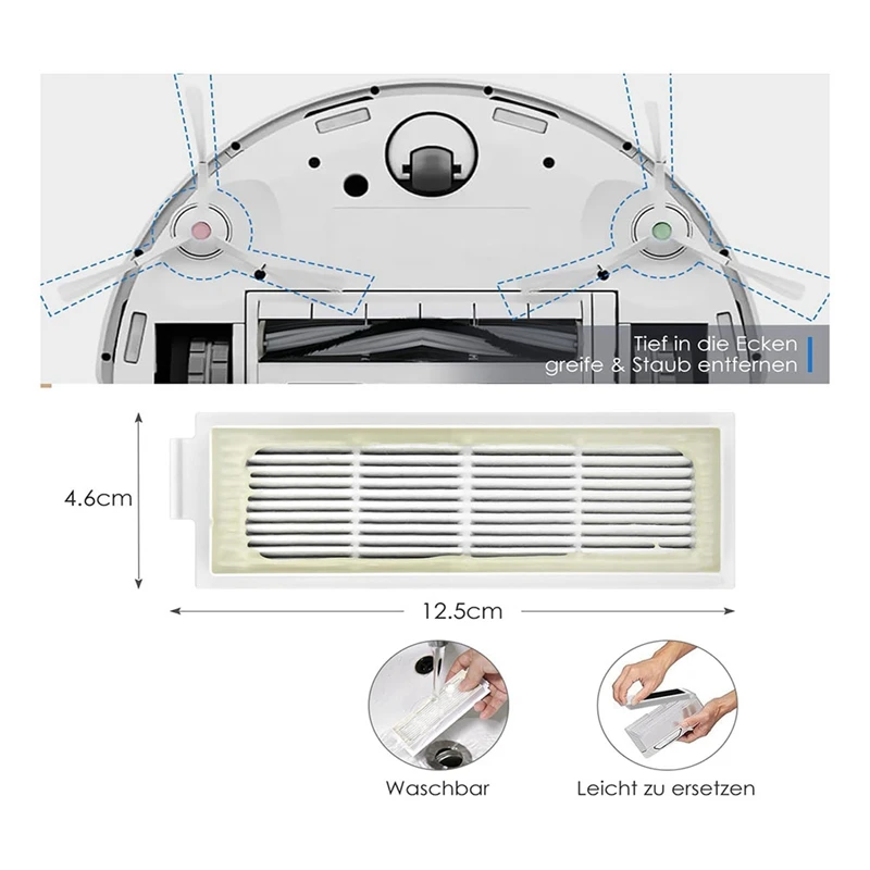 Für ecovacs deebot t20e omni/t20 omni, anti bakterielle Staubbeutel, Roboter-Staubsauger teile