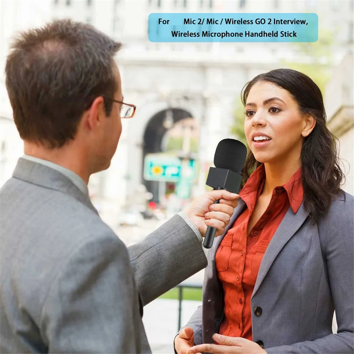 ميكروفون HTX لاسلكي محمول باليد ، عصا محمولة ل DJI Mic ، Moma ، Rode Go ، Relacart ، A