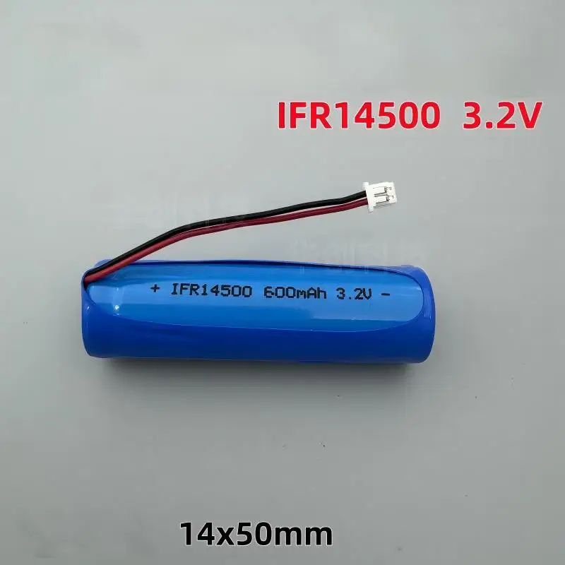 2pcs/lot 14500 3.2V Lithium Iron Phosphate Battery for Automotive ETC Electronic Tags LFR14500etc Solar universal